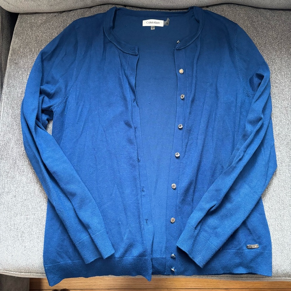 Calvin Klein Women's Royal Blue Cardigan